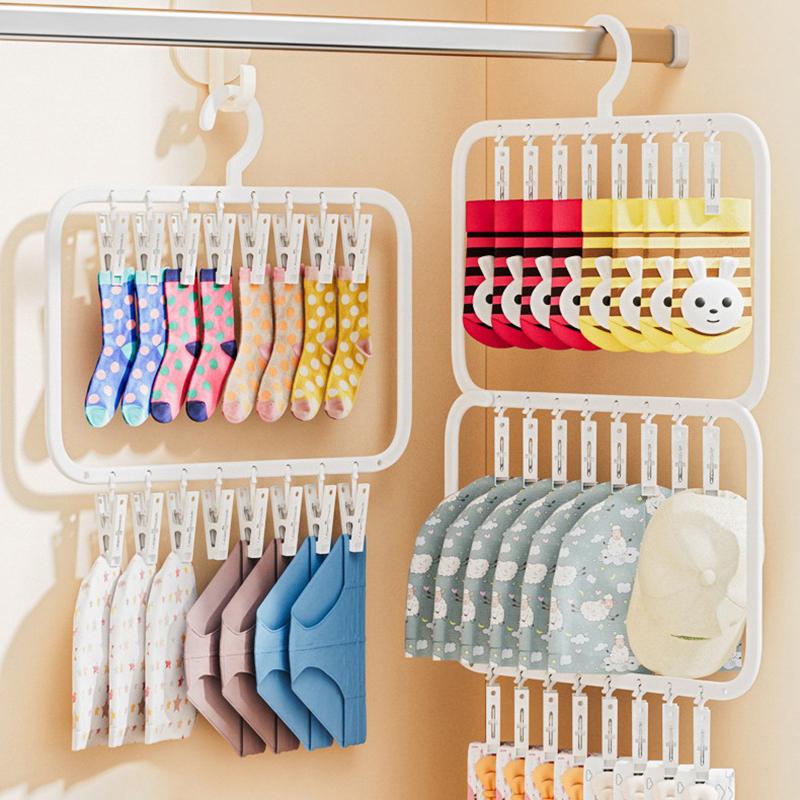 New Multi-clip Sock Hanger Mul - Baby Clothing Drying Rack review and price