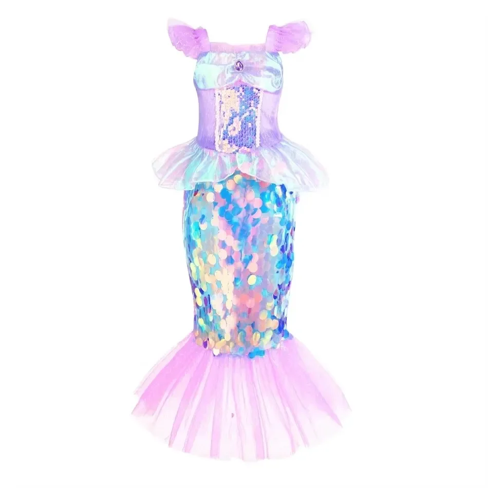 Mermaid Dress Girls Kids Cospl - Baby Clothing Sizes review and price