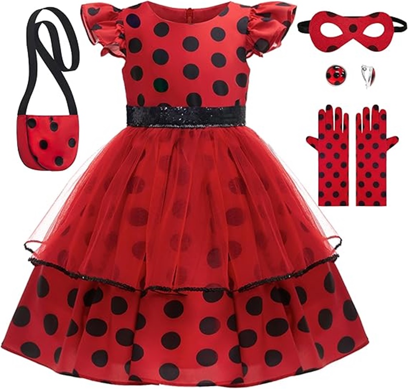 Girls Cosplay Costume Polka Do - Baby Clothing Sizes review and price