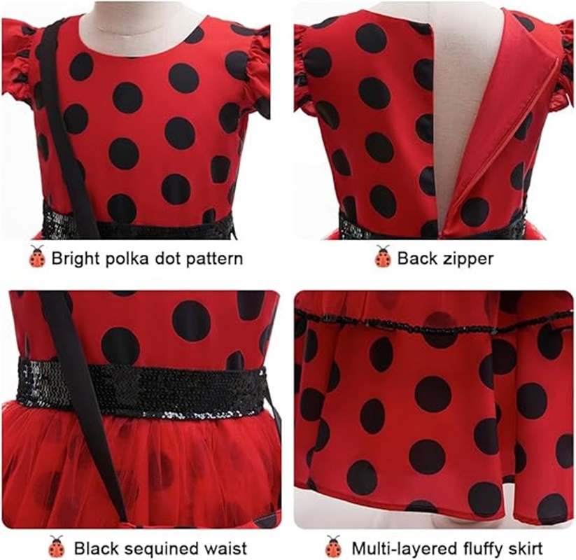 Girls Cosplay Costume Polka Do - Baby Clothing Sizes review and price