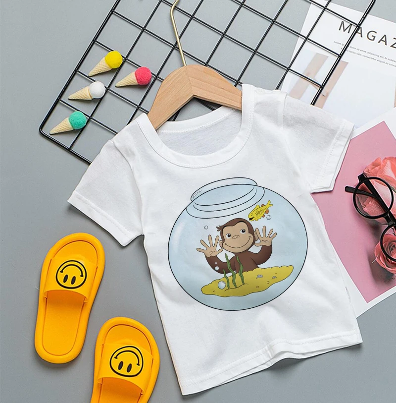Curious George Cartoon Print T - Baby Clothing Sale review and price