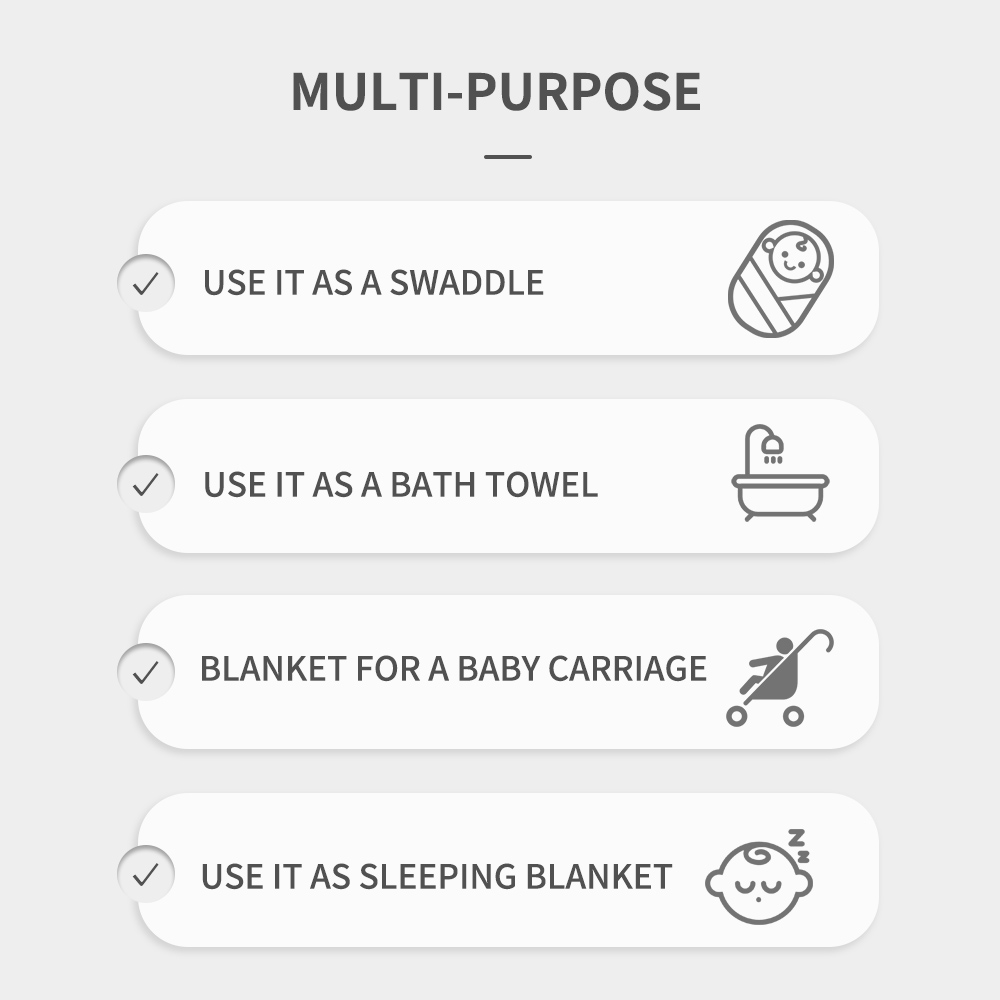 Happyflute 120x110cm Muslin Ba - Muslin Swaddle Wrap review and price