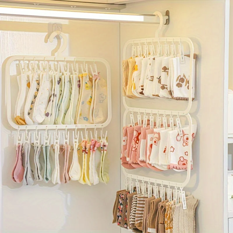 Multi-clip Baby Hanger, Househ - Baby Clothing Drying Rack review and price