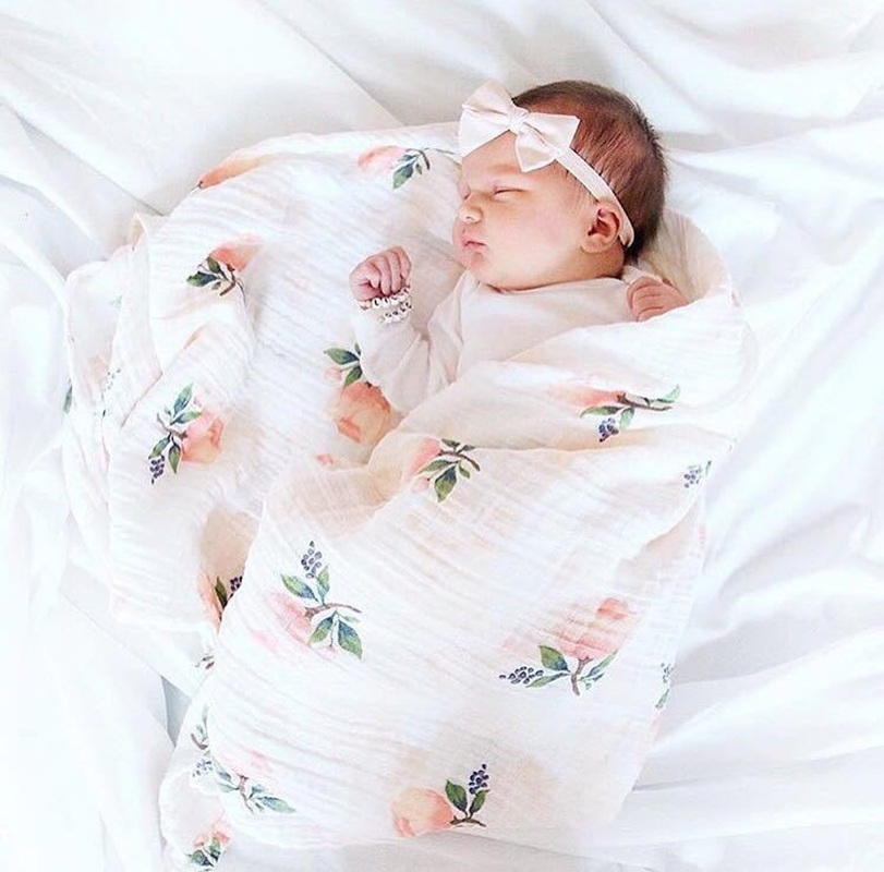Rose 120x120cm 70% Bamboo 30%  - Muslin Swaddle Wrap review and price