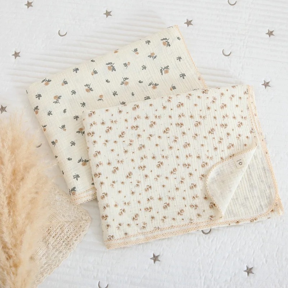 Soft Floral Muslin Baby Blanke - Muslin Swaddle Wrap review and price