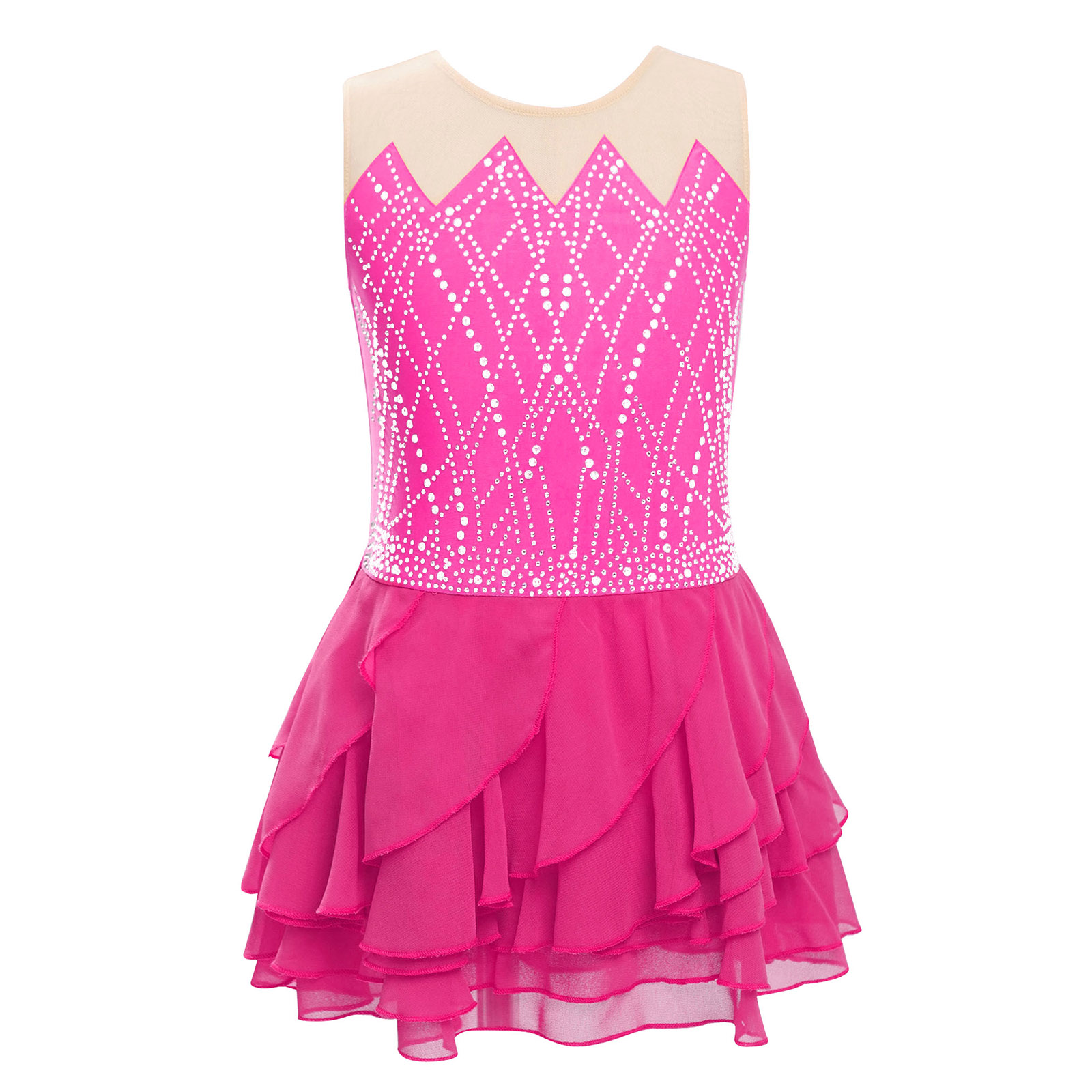 Girls Mesh Figure Skating Dres - Baby Clothing Sizes review and price